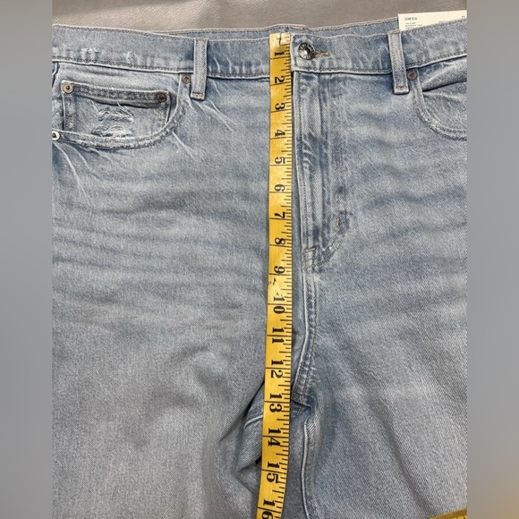 American Eagle 90s Flare Stretch Super High Rise Jeans Size 18 34W 29" Inseam - Picture 7 of 12
